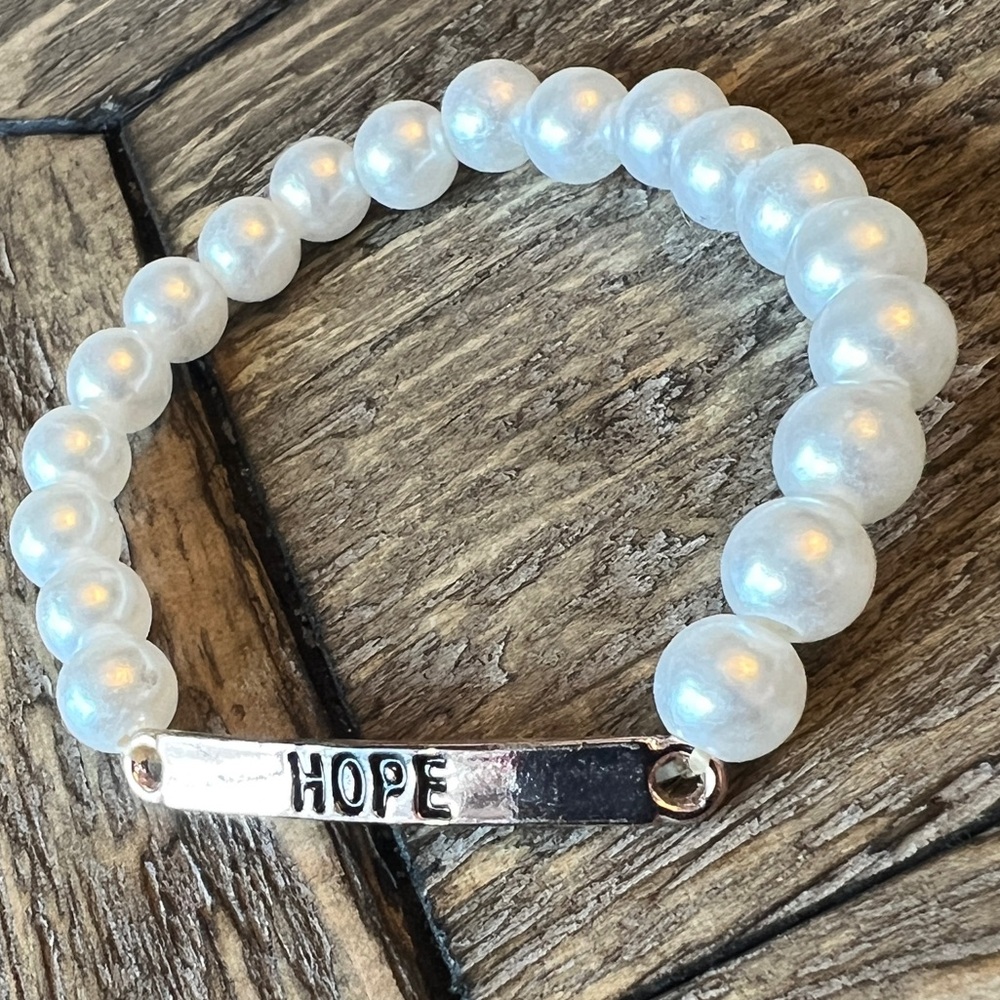 Hope Stretch Beaded Bracelet